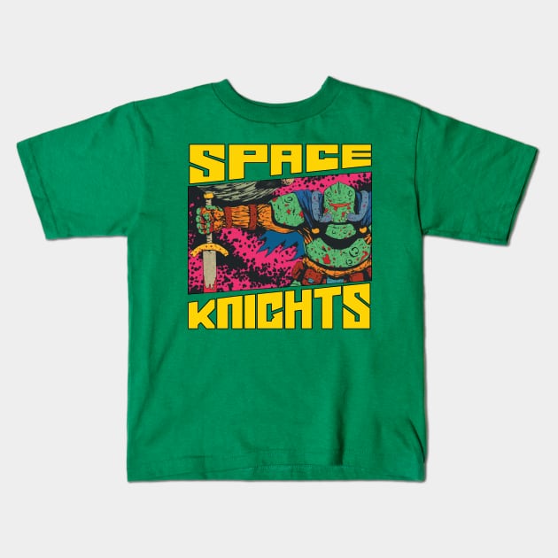 Space Knights OG Kids T-Shirt by CosmicLion